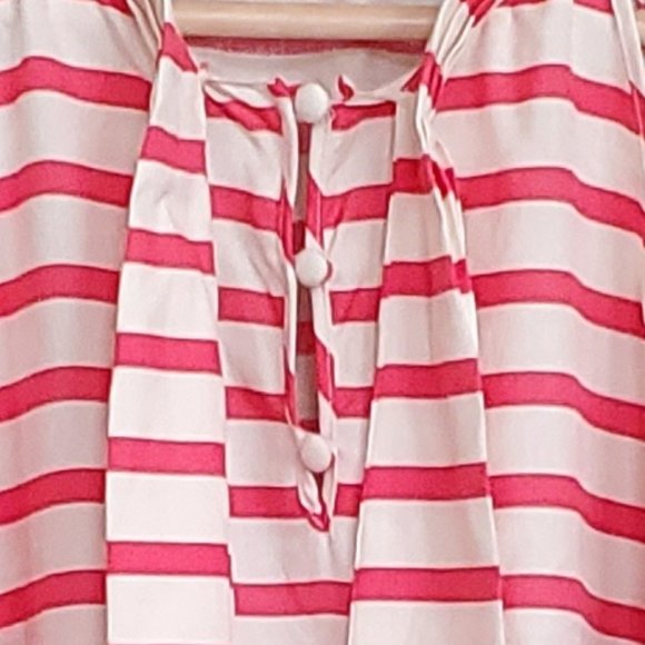 J. Crew sleeveless striped silk blouse with bow - Picture 5 of 5
